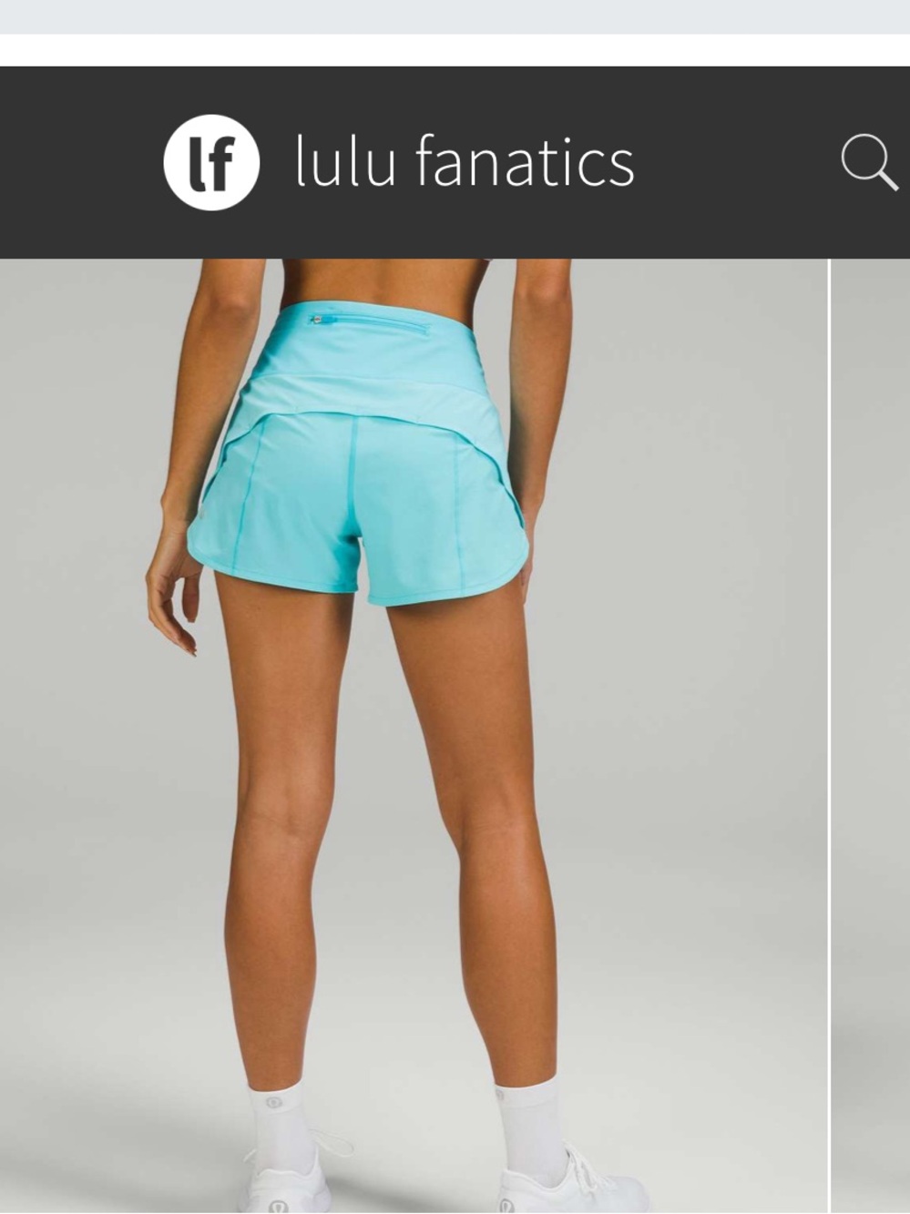 NWT Lululemon Speed Up High-Rise Lined Short 4" Sz 10 Long Electric Turquoise